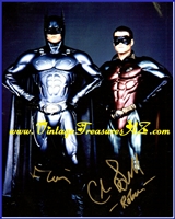 Batman Forever Movie Val Kilmer & Chris O’Donnell in “Batman & Robin” Costumes Hand-Signed, Autographed (Autograph) Color Photograph (TWO Autographs on Photo) <b><span style='color:red'>*****FIRST CLASS SHIPPING INCLUDED – DOMESTIC ORDERS ONLY!*****</span></b><span style='color:purple'> Image for Batman Forever Movie Val Kilmer & Chris O’Donnell in “Batman & Robin” Costumes Hand-Signed, Autographed (Autograph) Color Photograph (TWO Autographs on Photo) <b><span style='color:red'>*****FIRST CLASS SHIPPING INCLUDED – DOMESTIC ORDERS ONLY!*****</span></b><span style='color:purple'>